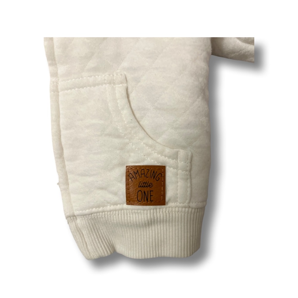 Simple Joy’s by Carters Babies Hooded Sweater Jacket with Sherpa Lining - Picture 3 of 4